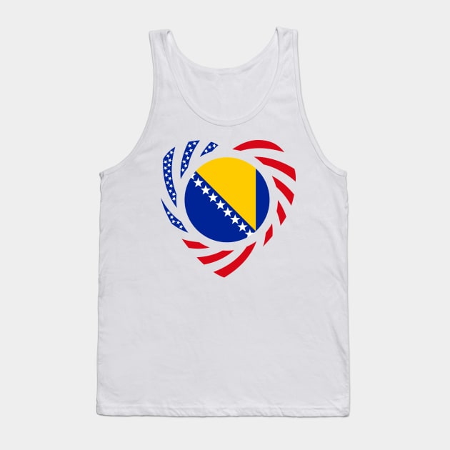 Bosnian American Multinational Patriot Flag Series (Heart) Tank Top by Village Values